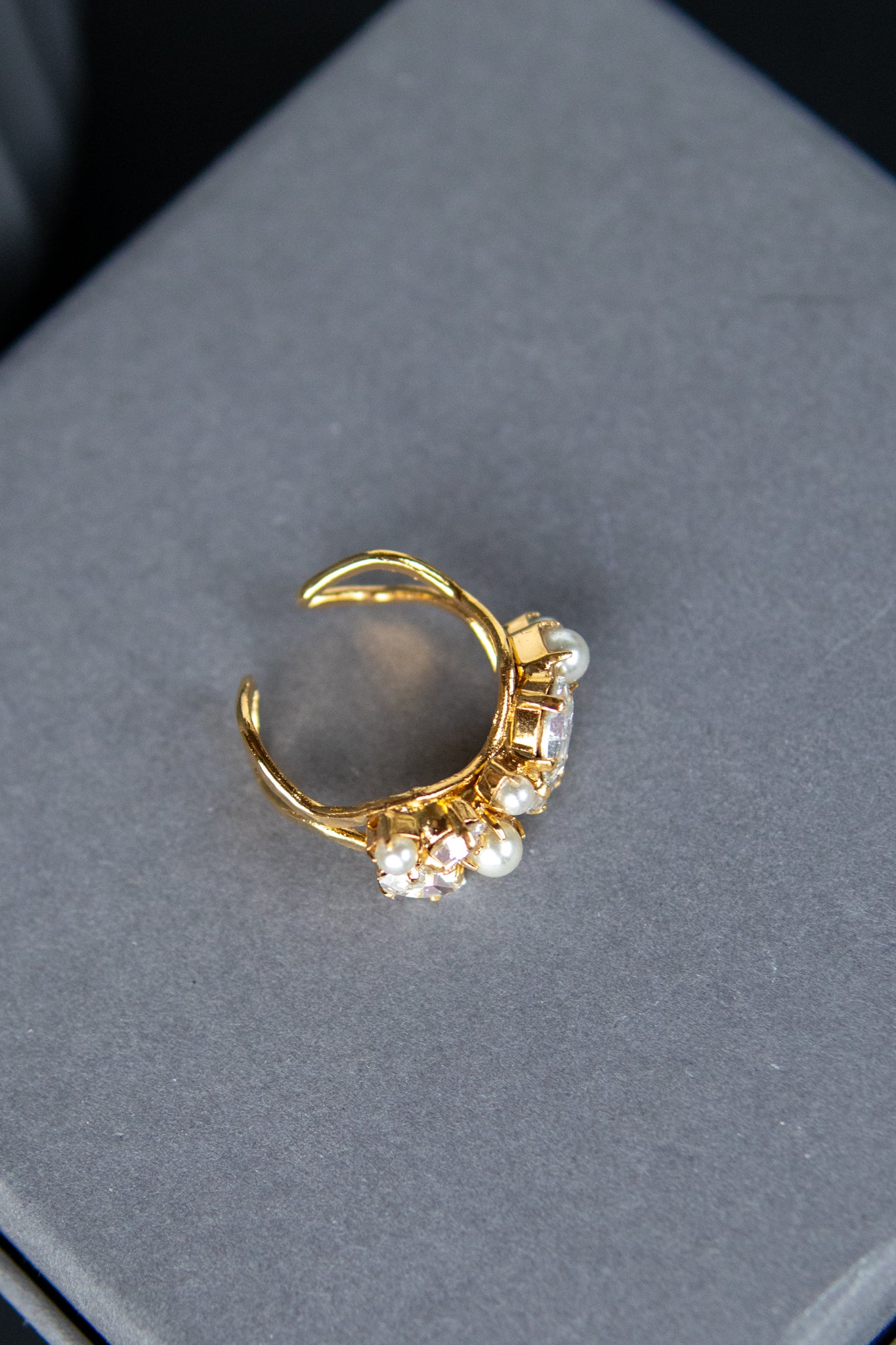 Stella Ring - pearl/crystal - Tilbehør - Helt Dilla AS
