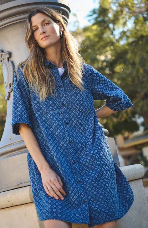 Sardia Kjole - Ditressed Blue Denim - Kjoler - Helt Dilla AS