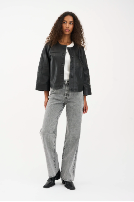 Mia Stud Jeans - Wash Faded Grey - Jeans - Helt Dilla AS