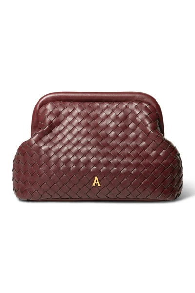 Woven Clutch - Burgundy - Tilbehør - Helt Dilla AS