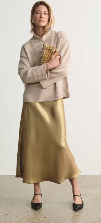 Laurinas skirt - Gold metallic