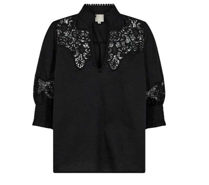 Sigga Blouse - Black - Bluser - Helt Dilla AS
