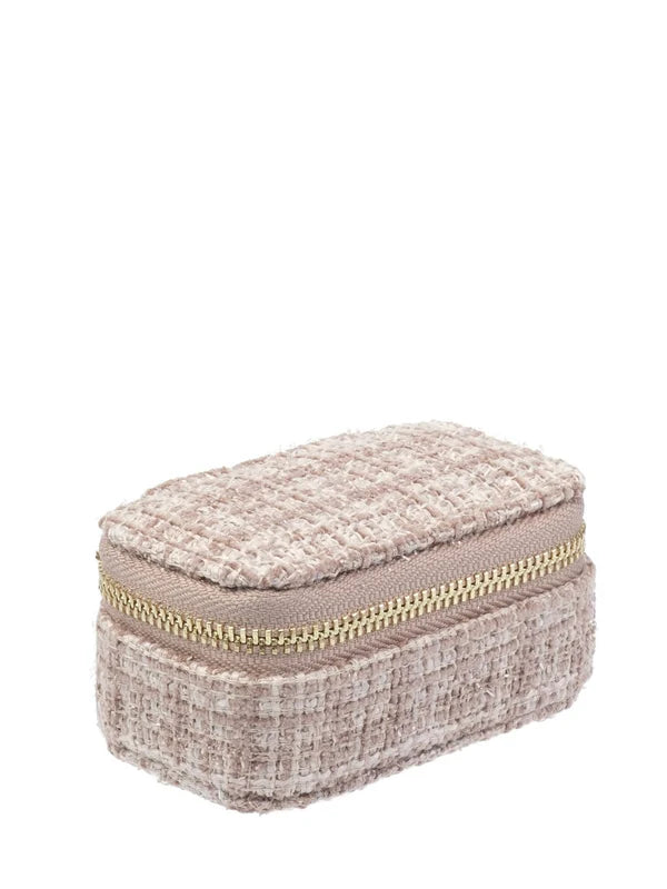 Tweed Jewellery Box Micro - Warm Taupe - Tilbehør - Helt Dilla AS