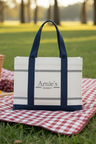 Rivera Market Totebag - Natural / Dark Navy - Tilbehør - Helt Dilla AS