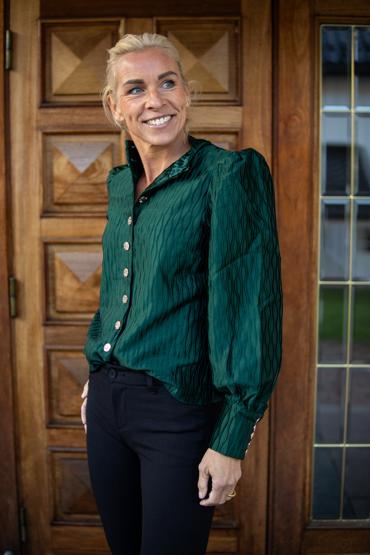 Ripple Skjorte - Grønn - Bluser - Helt Dilla AS