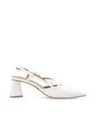 BiaMaralyn Strappy Bow Slingback Faux Leather - Off White - Sko - Helt Dilla AS