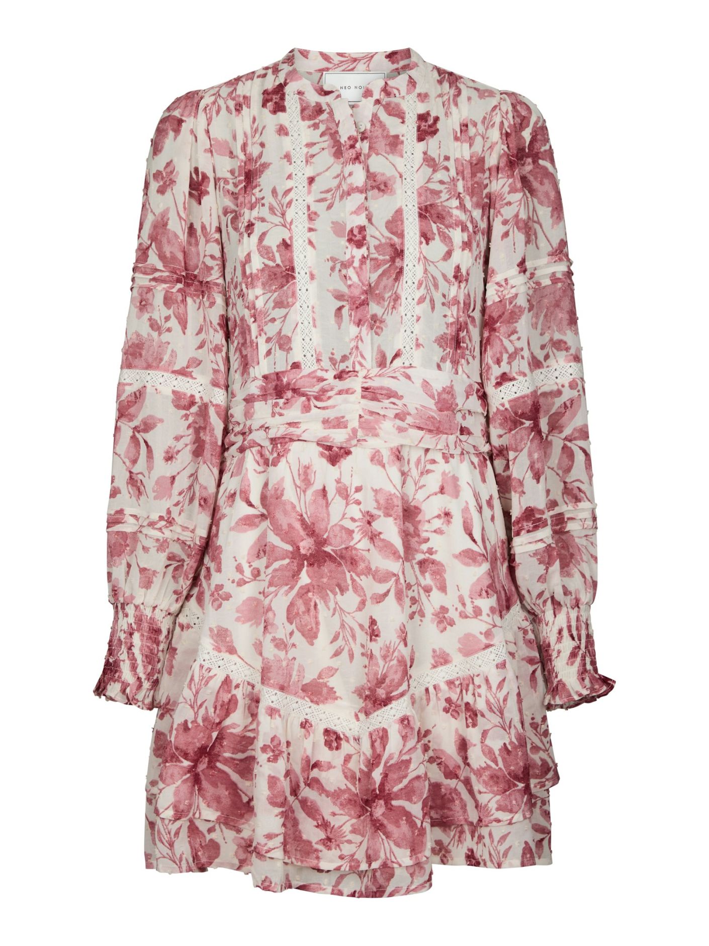 Roberta Flower Print Dress - Evening Rose - Kjoler - Helt Dilla AS