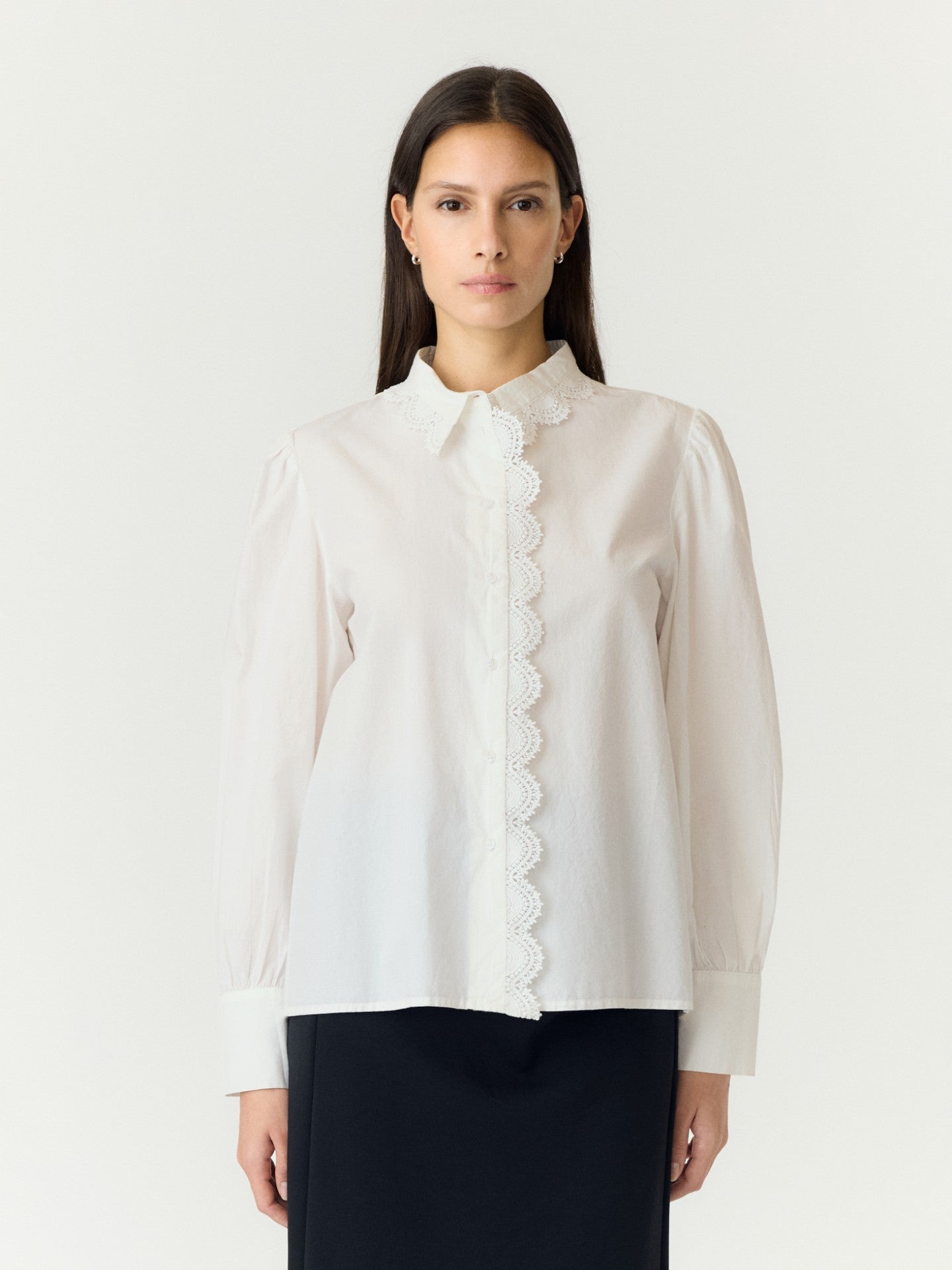Yasane shirt  LS Shirt - Star White - Skjorter - Helt Dilla AS