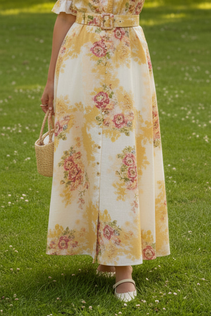 Linen Maxi Skirt - Amore - Skjørt - Helt Dilla AS