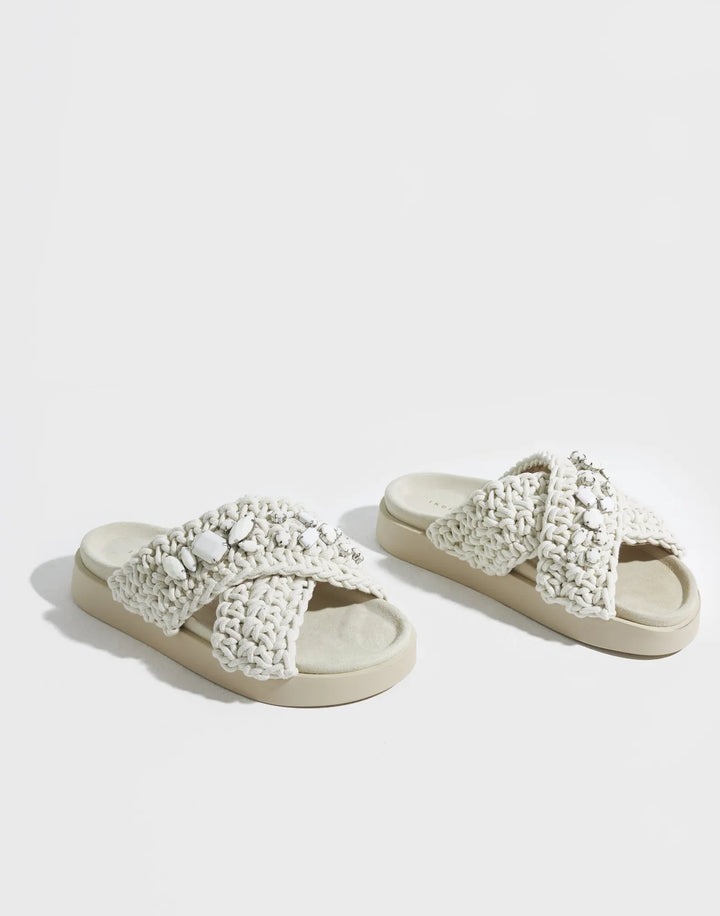 Woven stone - Ivory white - Sko - Helt Dilla AS