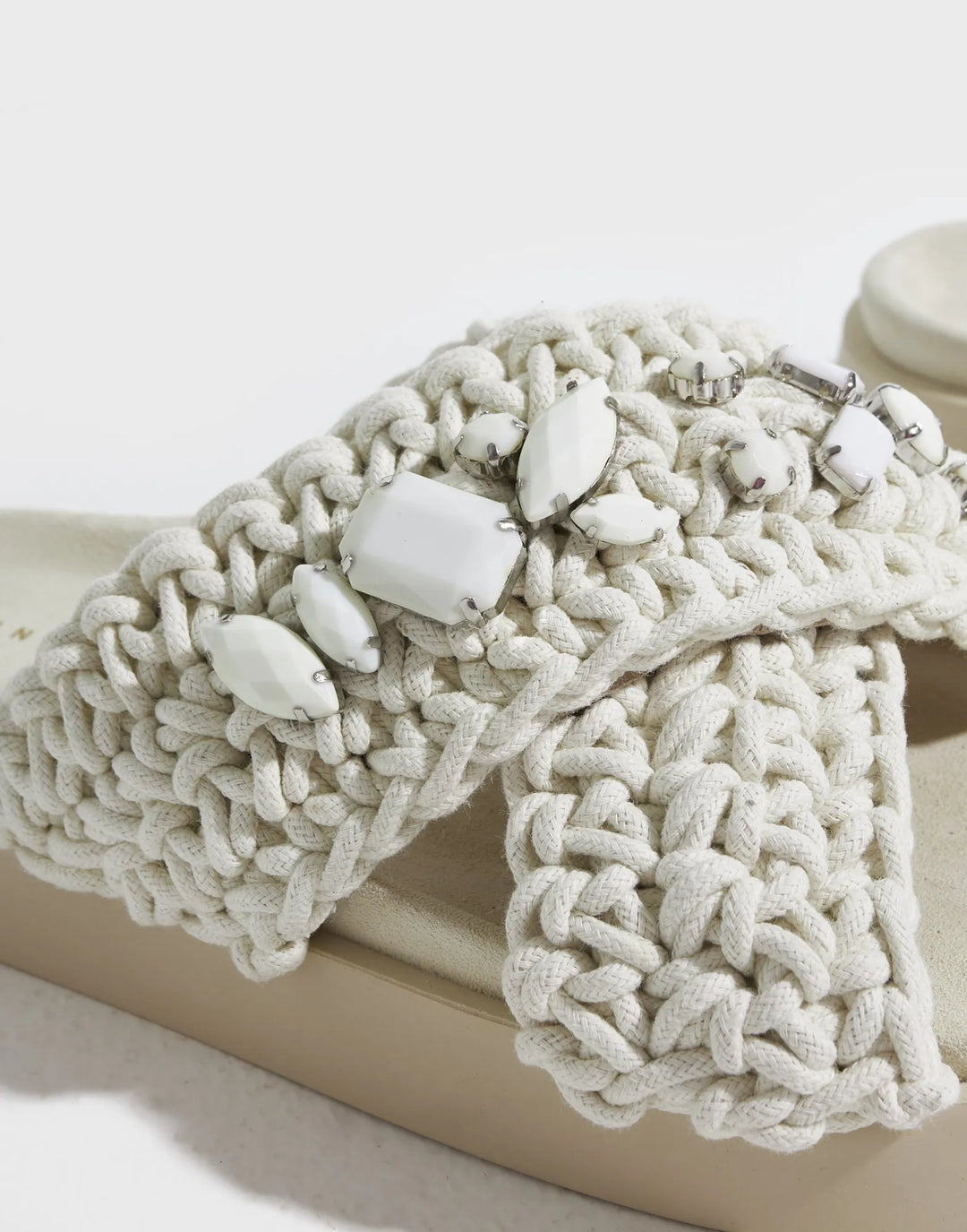 Woven stone - Ivory white - Sko - Helt Dilla AS