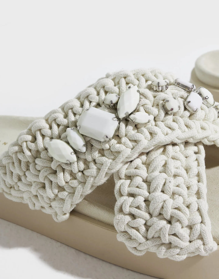 Woven stone - Ivory white - Sko - Helt Dilla AS