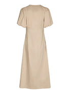 Illana Poplin Dress - Dark Sand - Kjoler - Helt Dilla AS