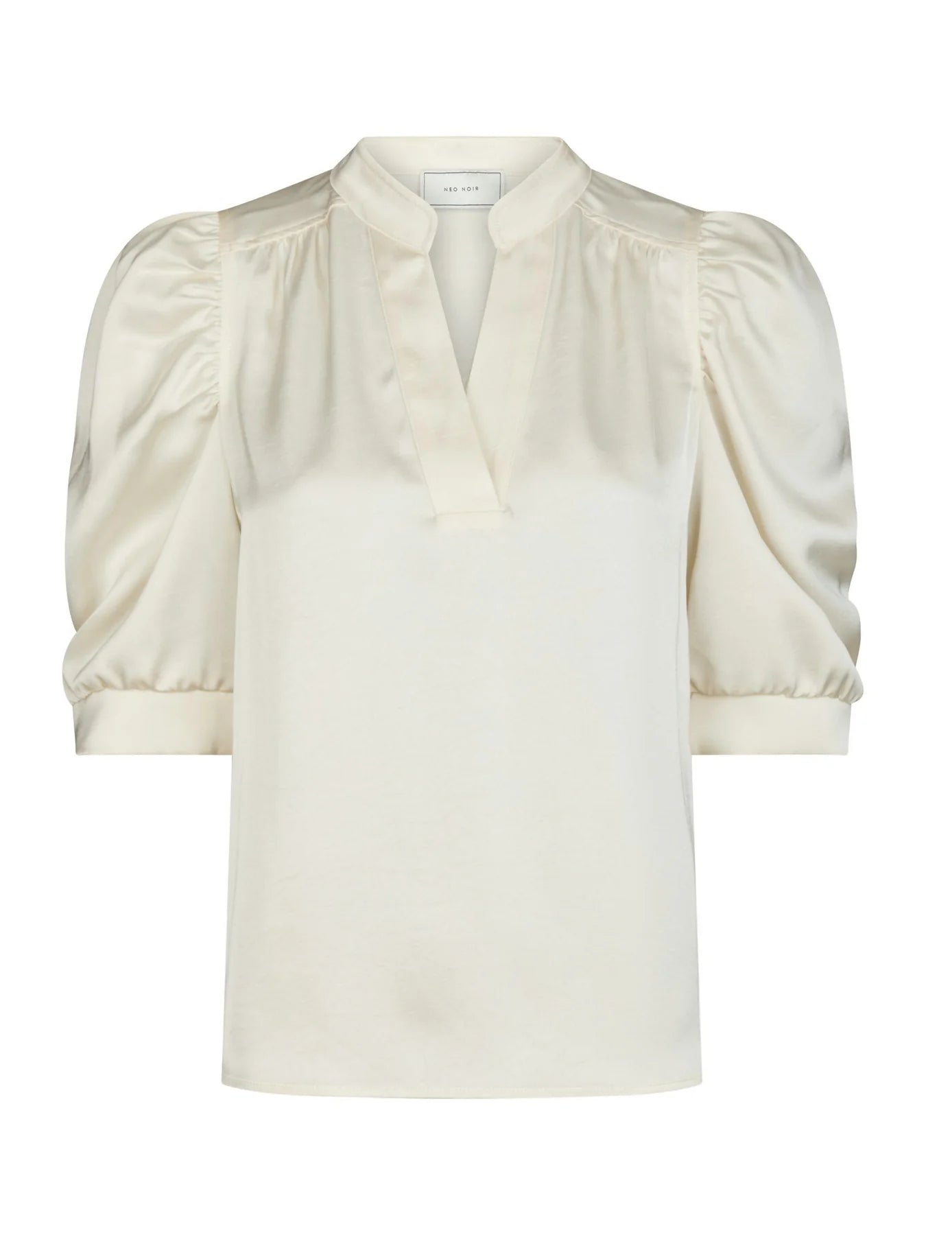 Roella Heavy Sateen Blouse - Pearl - Bluser - Helt Dilla AS