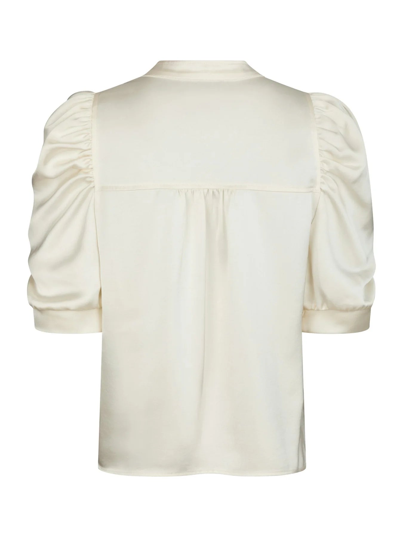 Roella Heavy Sateen Blouse - Pearl - Bluser - Helt Dilla AS