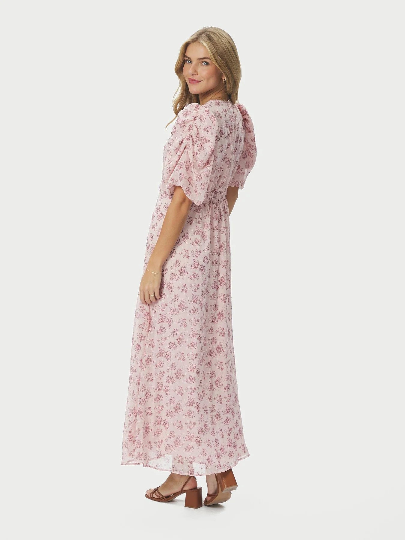 Kikka Chiffon Flowers Dress - Rose - Kjoler - Helt Dilla AS