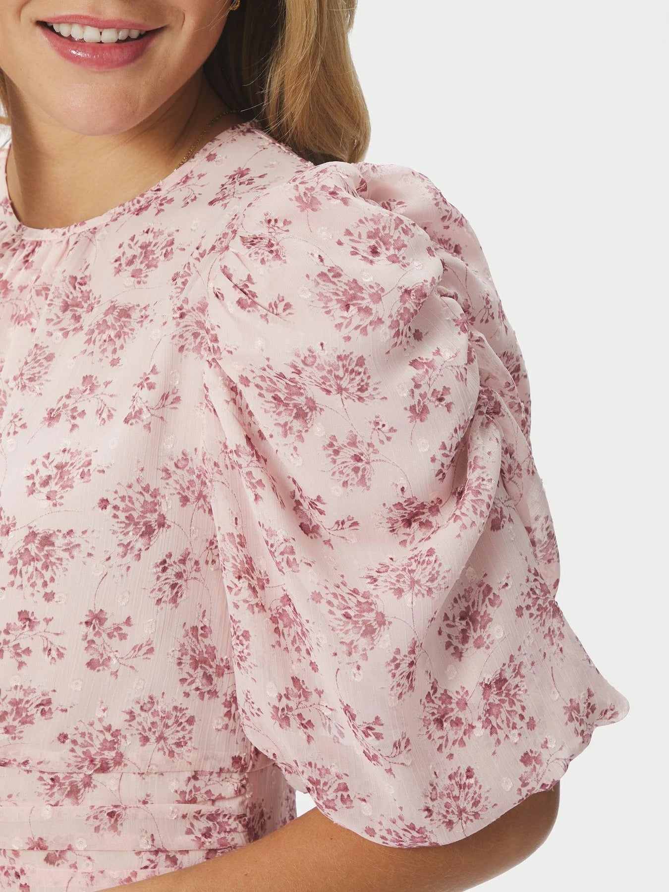 Kikka Chiffon Flowers Dress - Rose - Kjoler - Helt Dilla AS