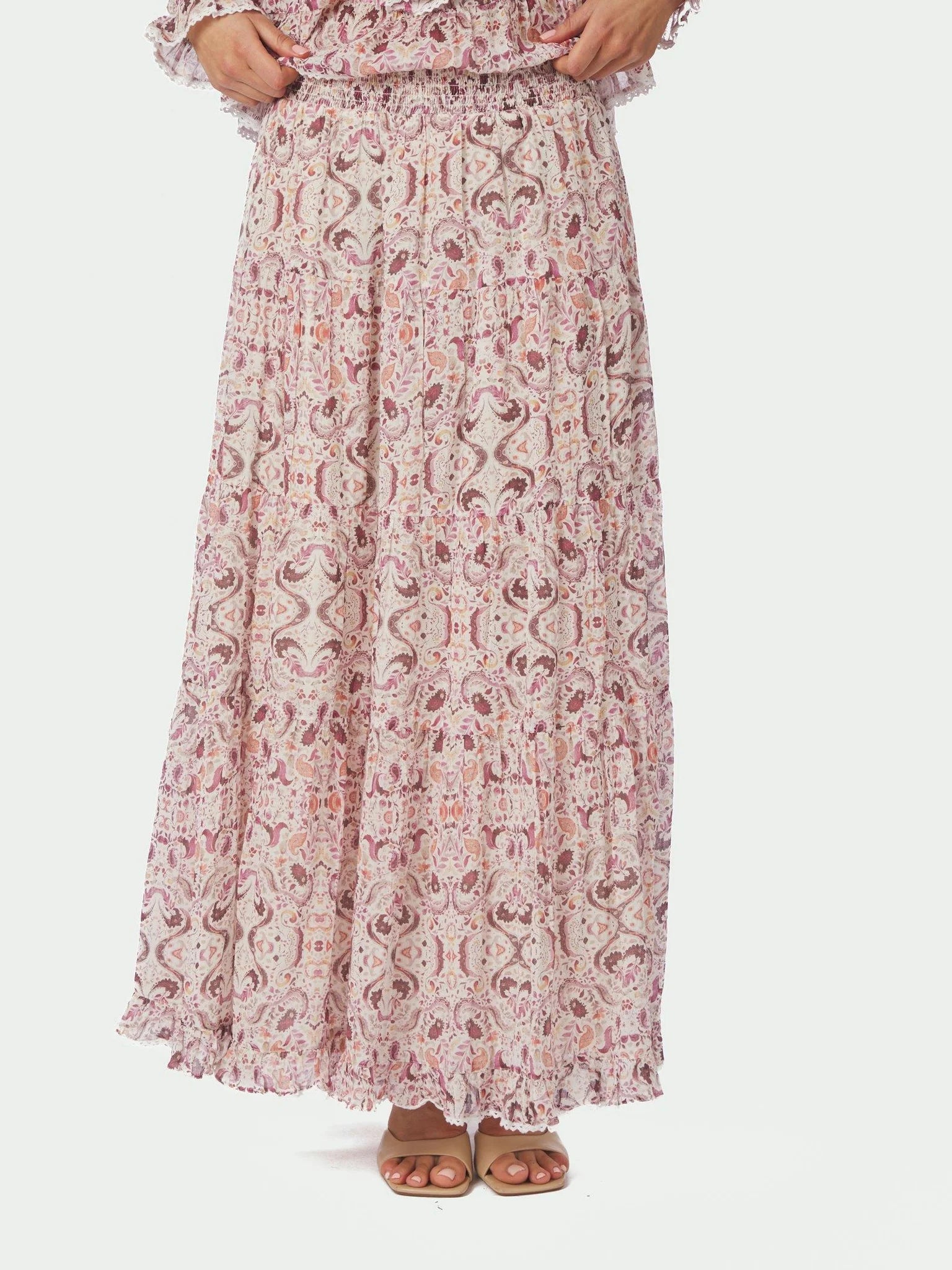 Asta Paisley Dance Skirt - Rose - Skjørt - Helt Dilla AS