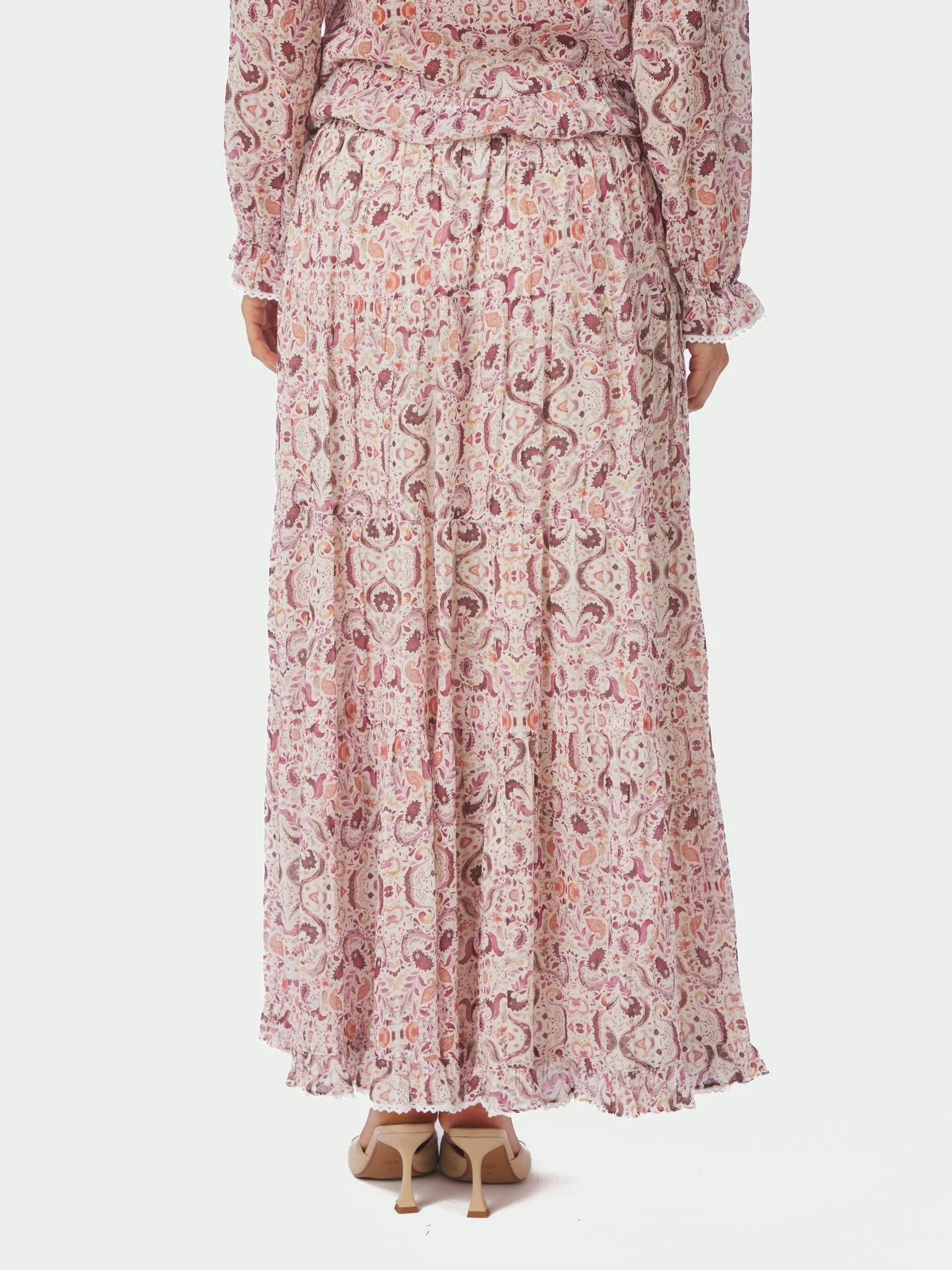 Asta Paisley Dance Skirt - Rose - Skjørt - Helt Dilla AS