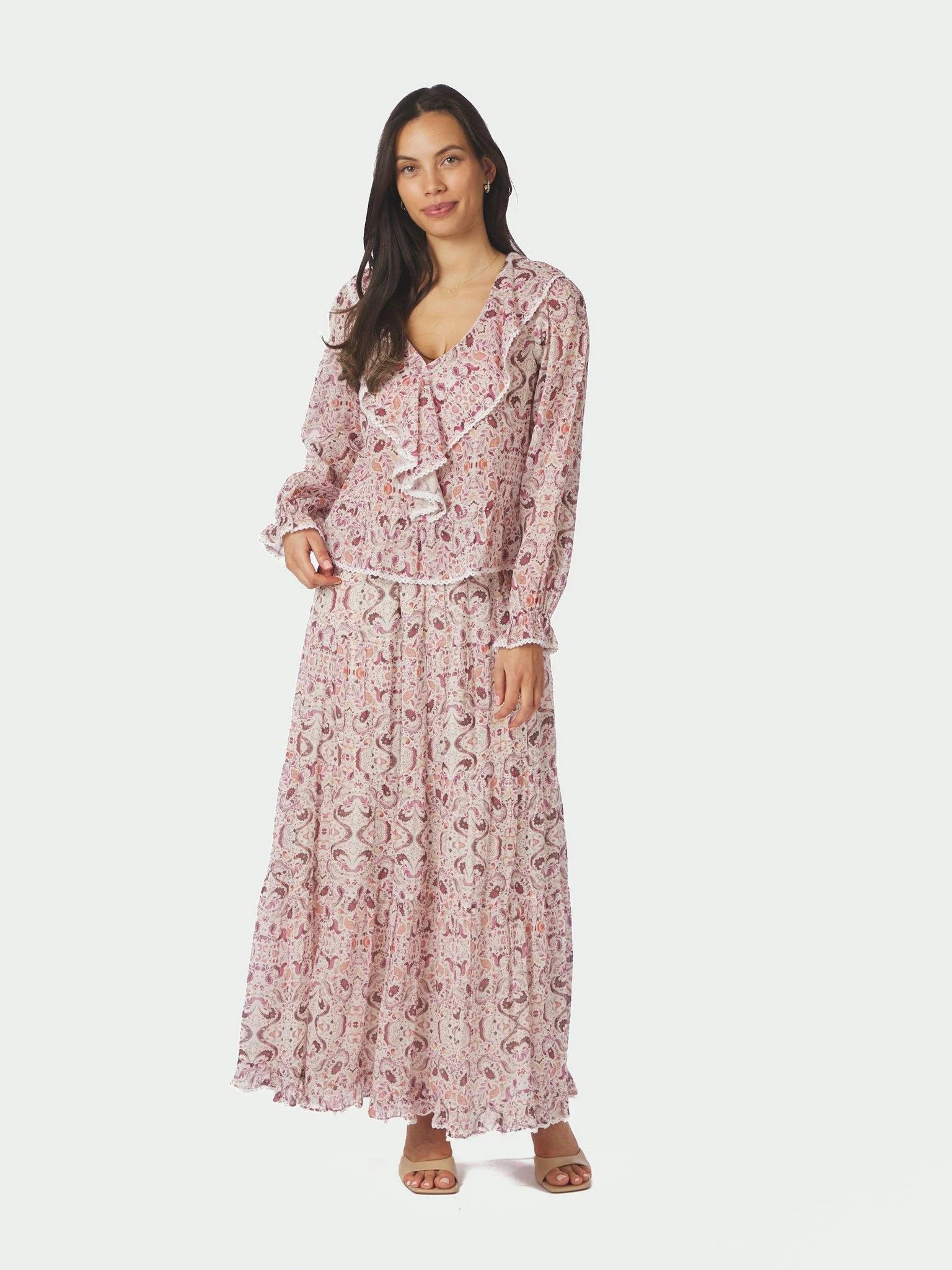 Asta Paisley Dance Skirt - Rose - Skjørt - Helt Dilla AS