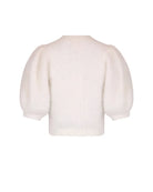 Hairy Knit Puffed Jacket - Off-White - Cardigans - Helt Dilla AS