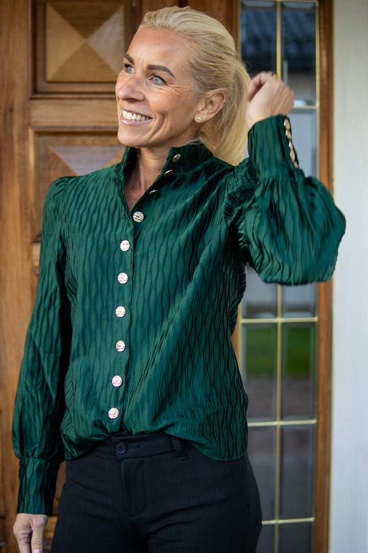 Ripple Skjorte - Grønn - Bluser - Helt Dilla AS