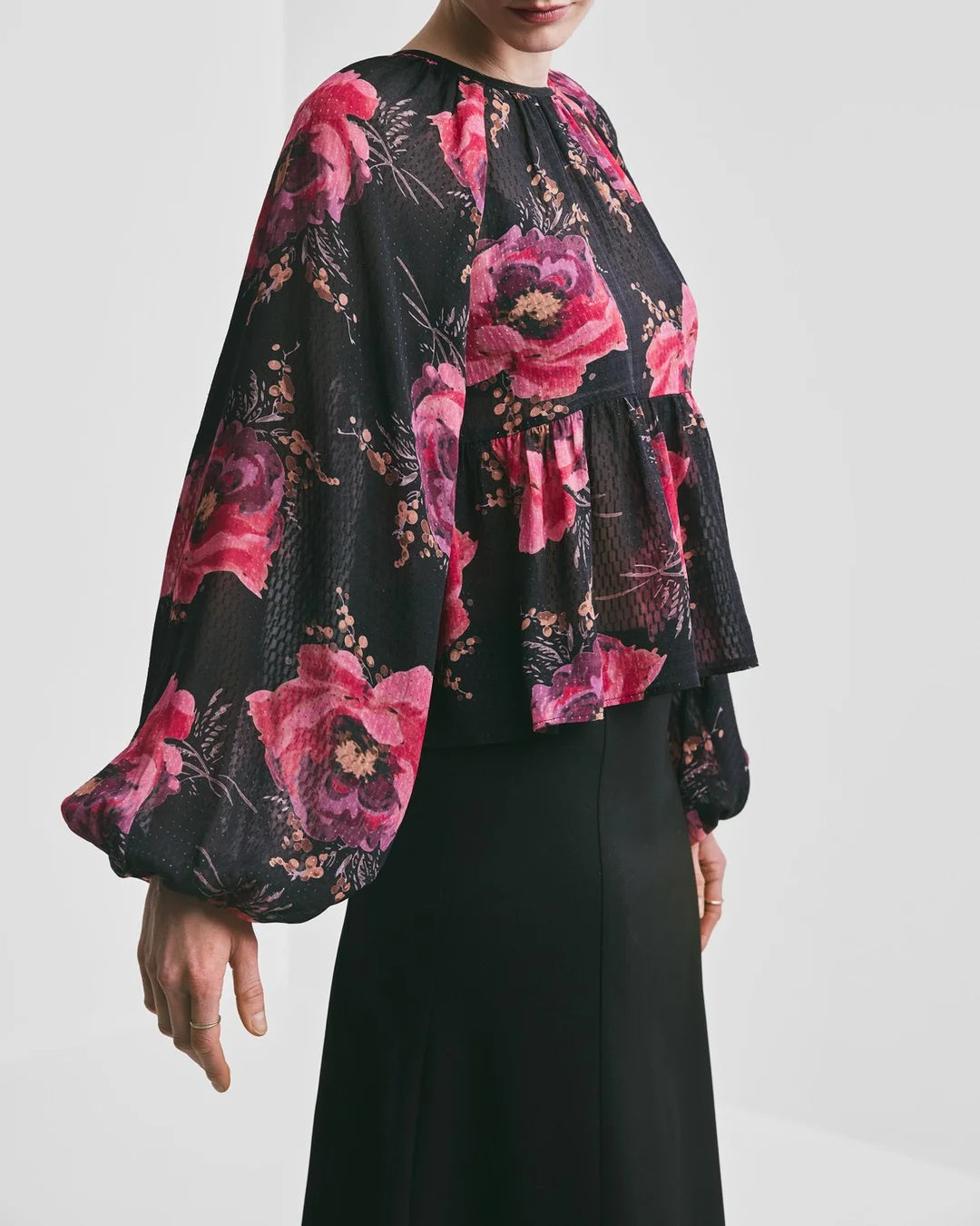 Georgette Blouse - Evening blush - Bluser - Helt Dilla AS