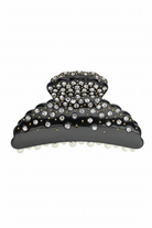 Crystal Hair Claw Large - black - Tilbehør - Helt Dilla AS