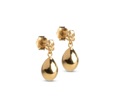 Poe Studs - Gull perle