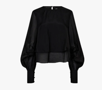 Tilly Blouse - Black - Bluser - Helt Dilla AS