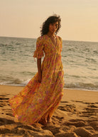 Twisted Maxi Dress - Daylight Blossom - Kjoler - Helt Dilla AS