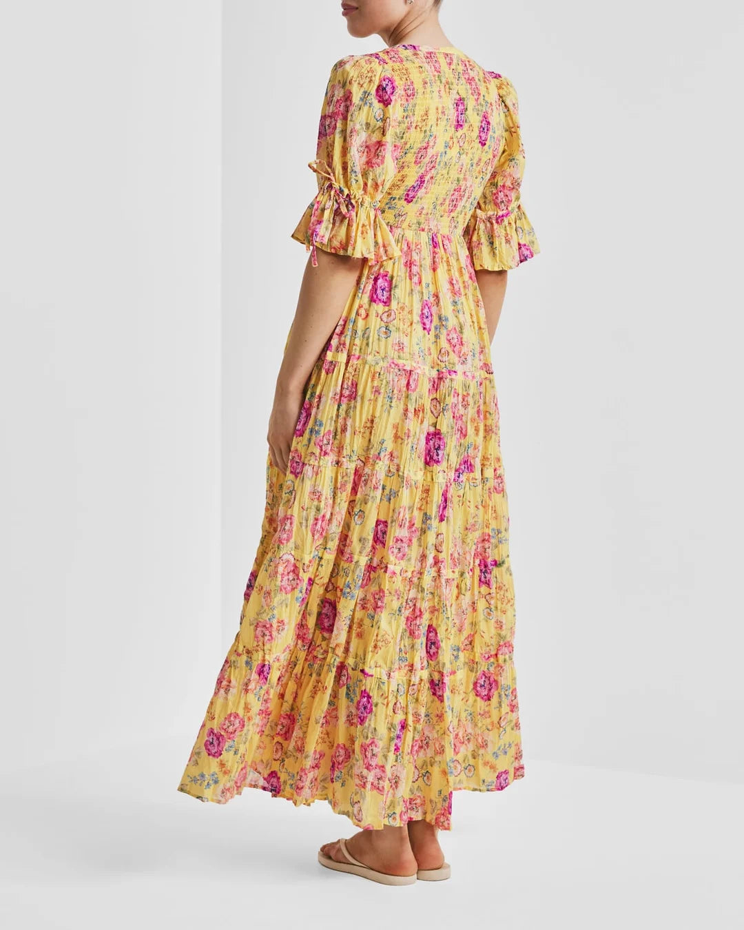 Twisted Maxi Dress - Daylight Blossom - Kjoler - Helt Dilla AS