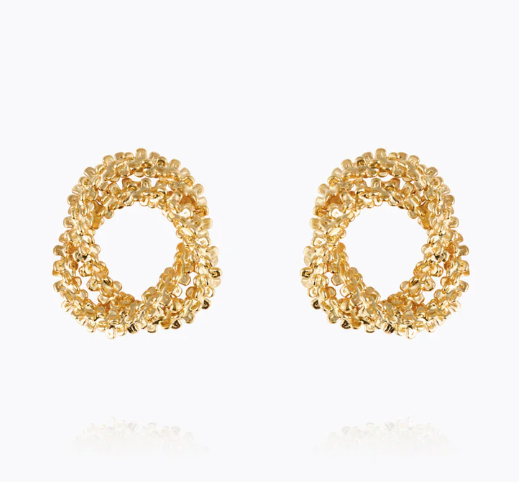 Gemma knot earring - gold - Tilbehør - Helt Dilla AS