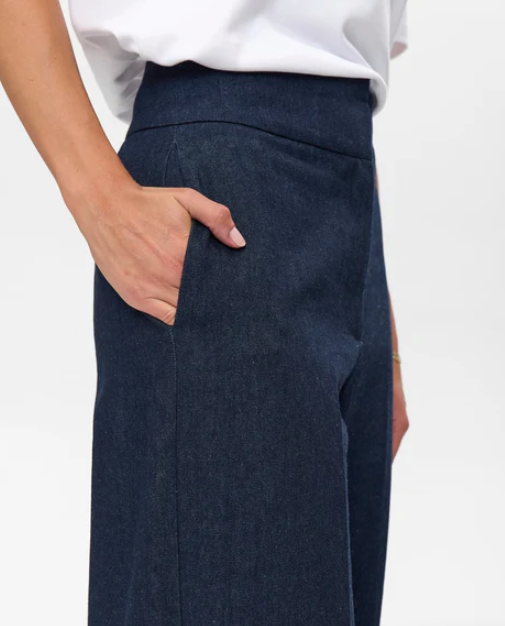 Bussy Denim Pant - Dark Blue Denim - Jeans - Helt Dilla AS