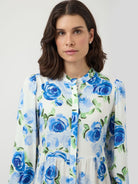 YASAsina Long Sleeve Long Shirt Dress - blue - Kjoler - Helt Dilla AS