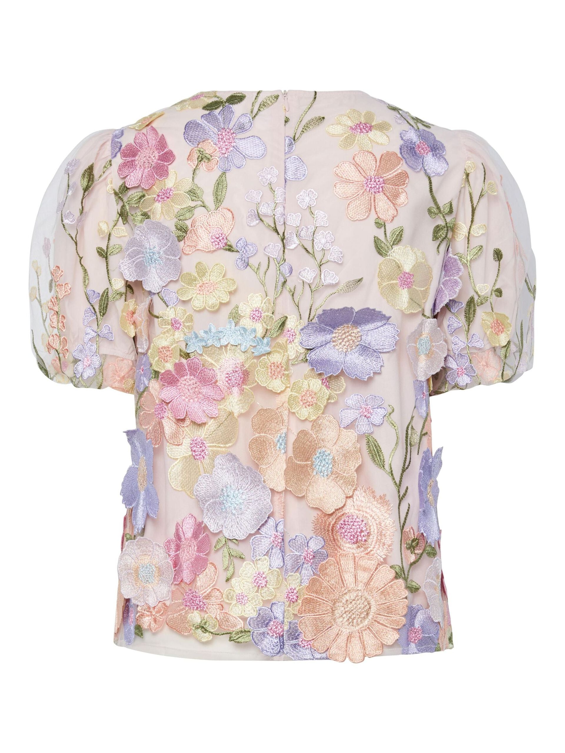 Flowering SS Top - Lavendula / Pastel Flowers - Topp - Helt Dilla AS