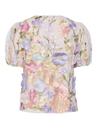 Flowering SS Top - Lavendula / Pastel Flowers - Topp - Helt Dilla AS