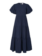 YasColea SS Ankle Dress - Navy Blazer - Kjoler - Helt Dilla AS