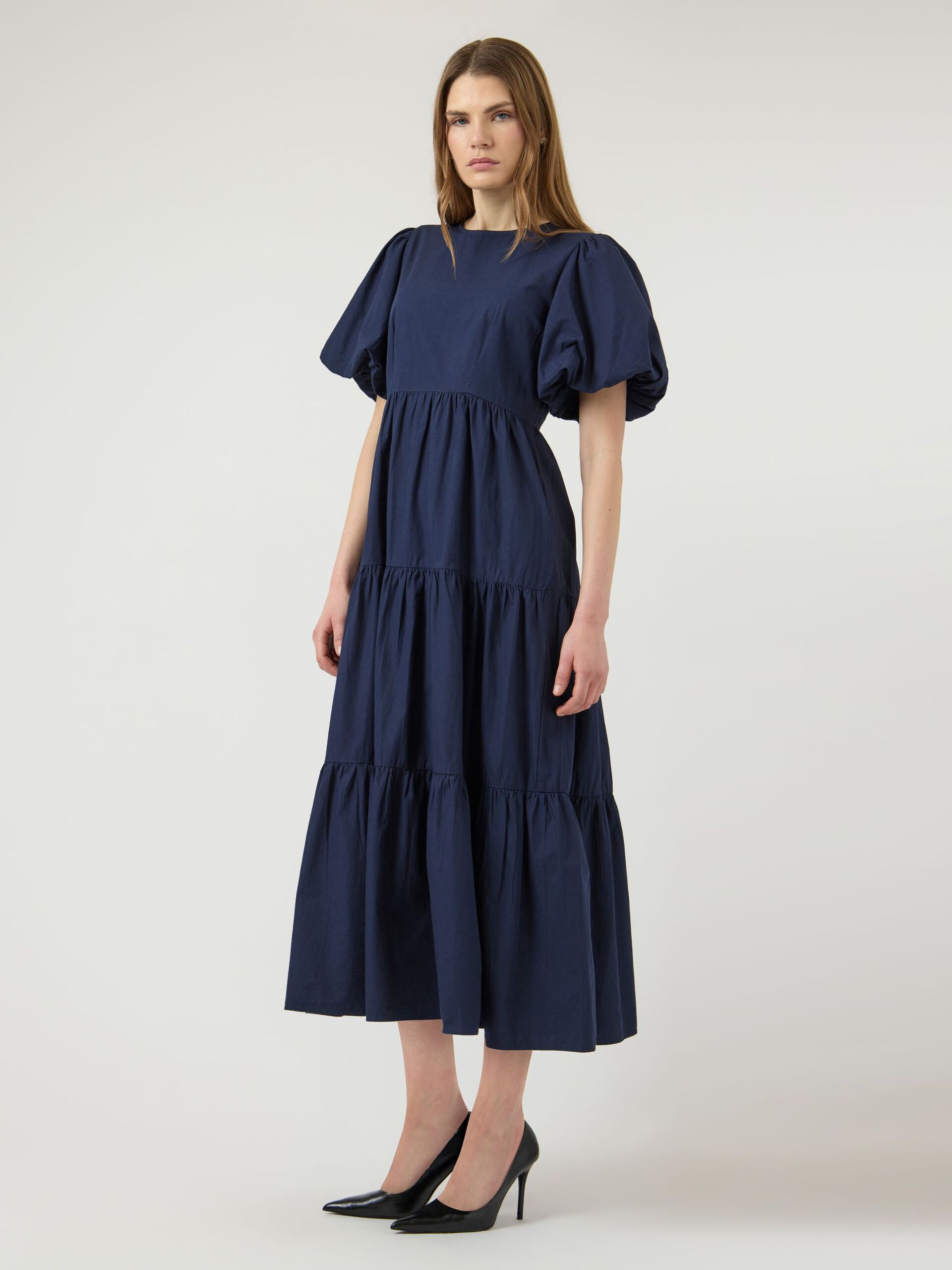 YasColea SS Ankle Dress - Navy Blazer - Kjoler - Helt Dilla AS