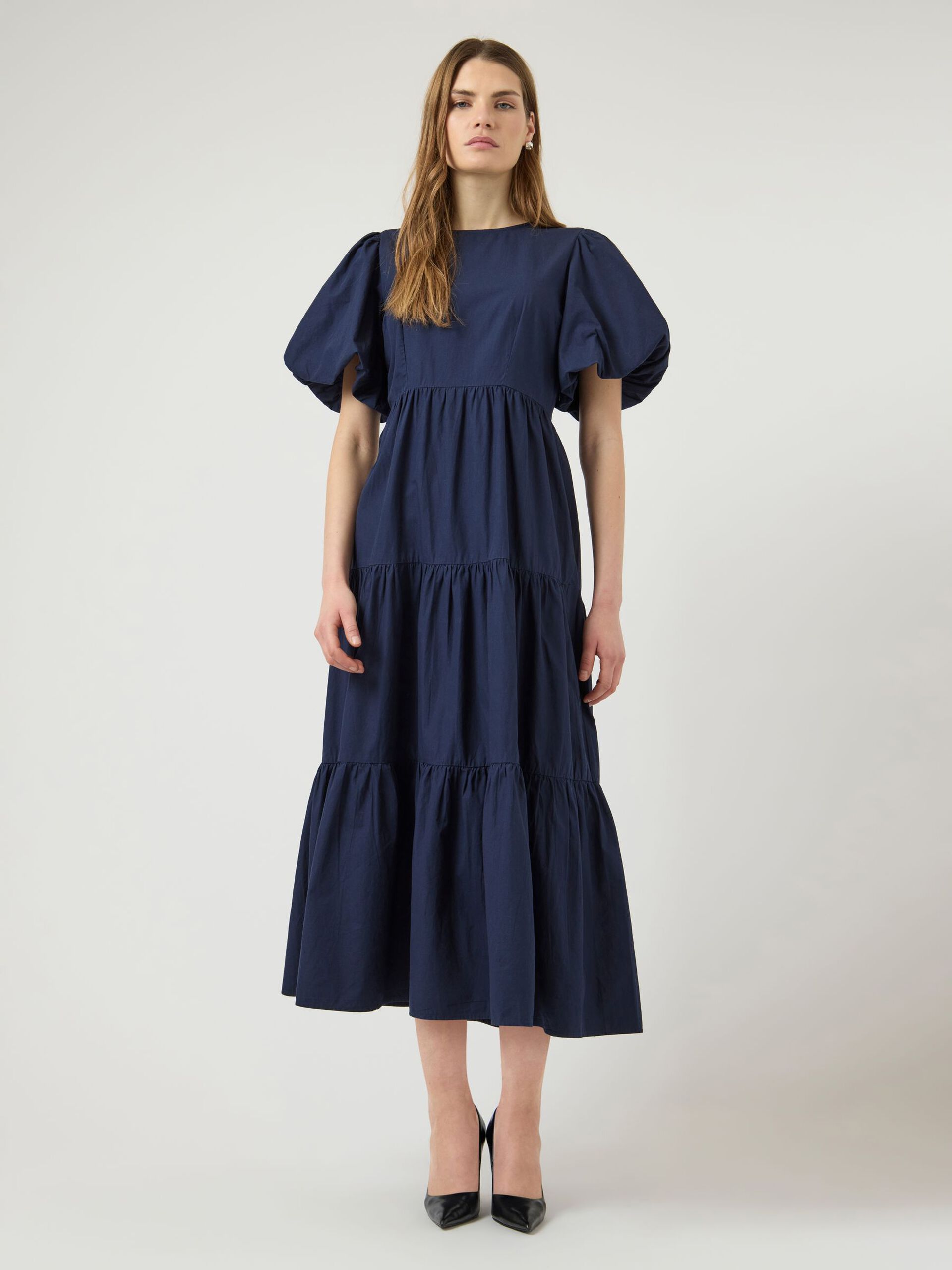 YasColea SS Ankle Dress - Navy Blazer - Kjoler - Helt Dilla AS