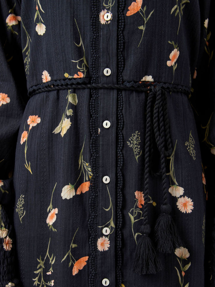 Somelli LS Long Shirt Dress