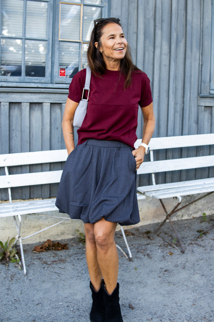 Tailor skirt - Med Grey Melange