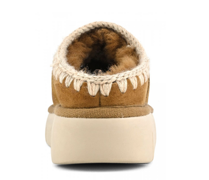 Bounce Clog Metal Logo - Cognac Suede