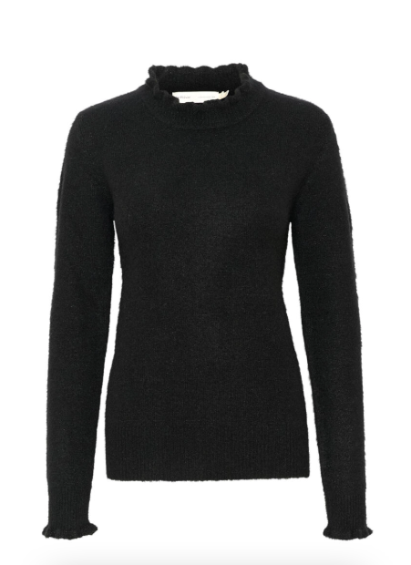 Blaza Flounce Pullover - Black