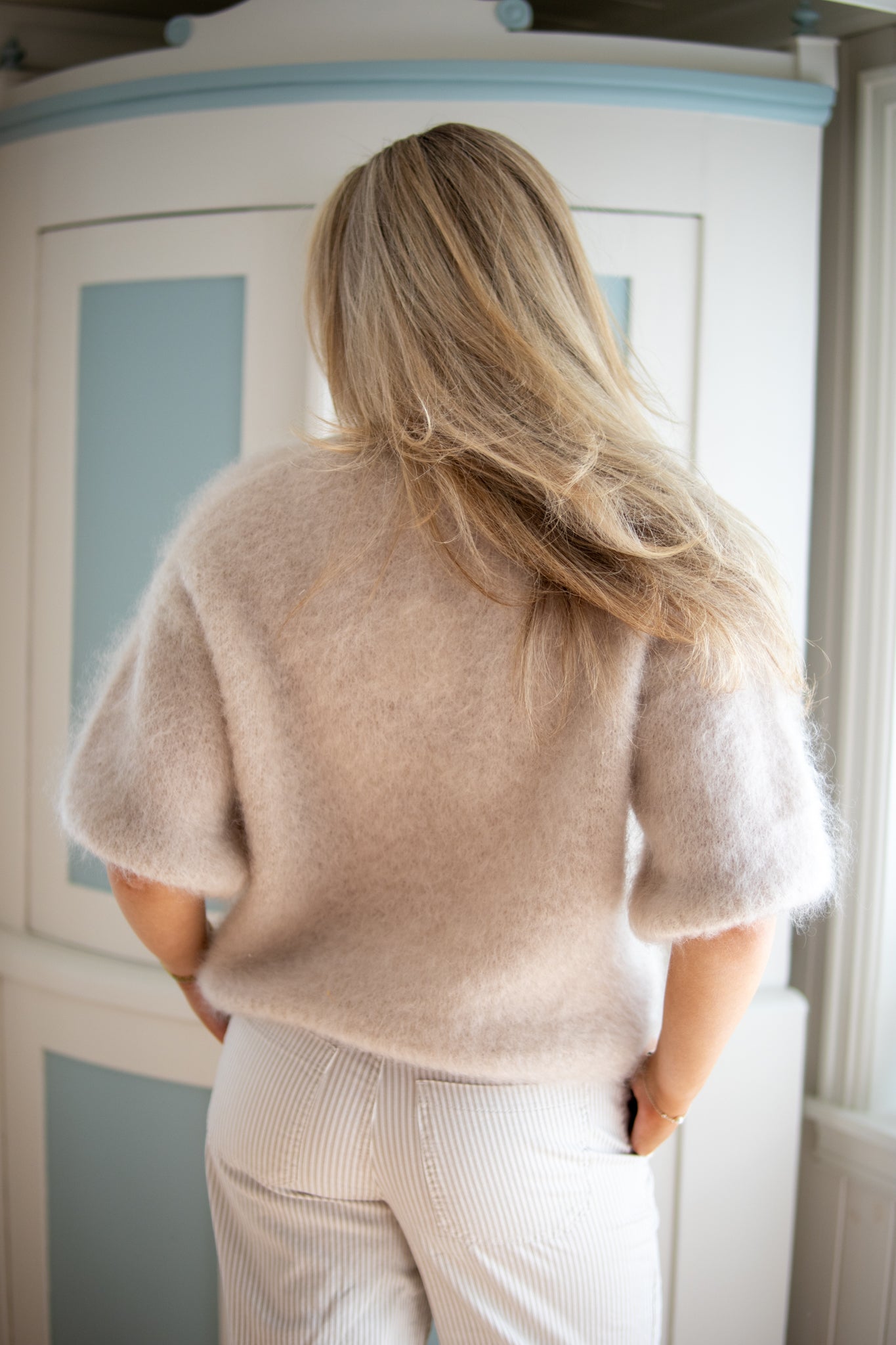 From Paris With Love Mohair Kid T-shirt - Beige - Genser - Helt Dilla AS