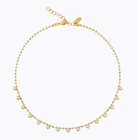 Lily Necklace Gold Pearl - Tilbehør - Helt Dilla AS