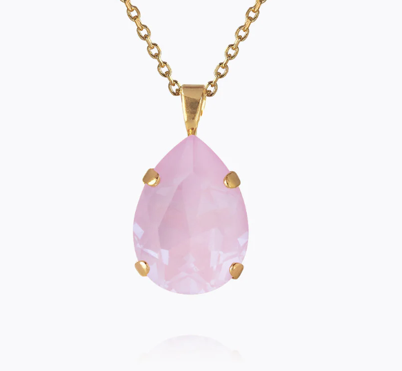 Mini drop necklace gold - Soft Pink - Tilbehør - Helt Dilla AS