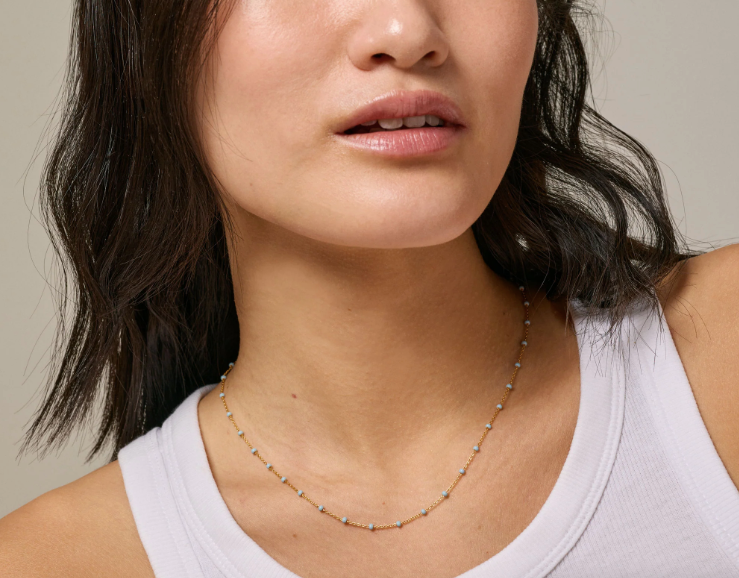 Necklace Lola - Sky - Tilbehør - Helt Dilla AS