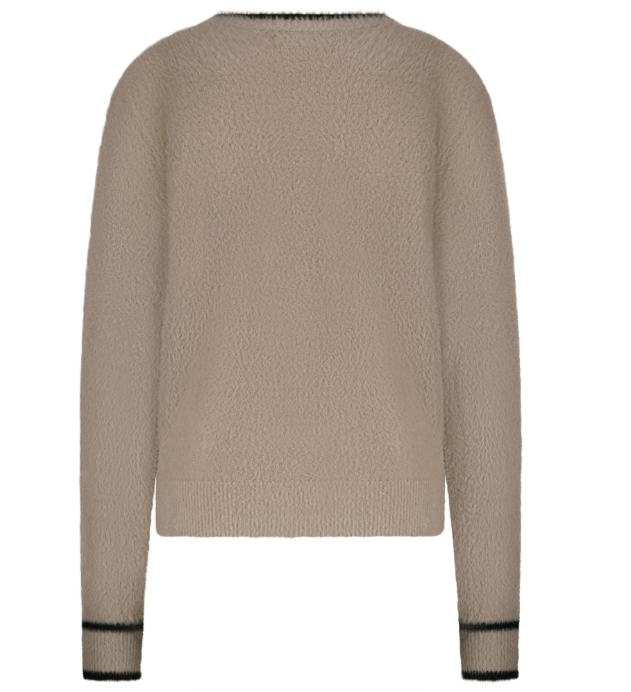 Flyffy Sweater & Contrast - Clay/Black