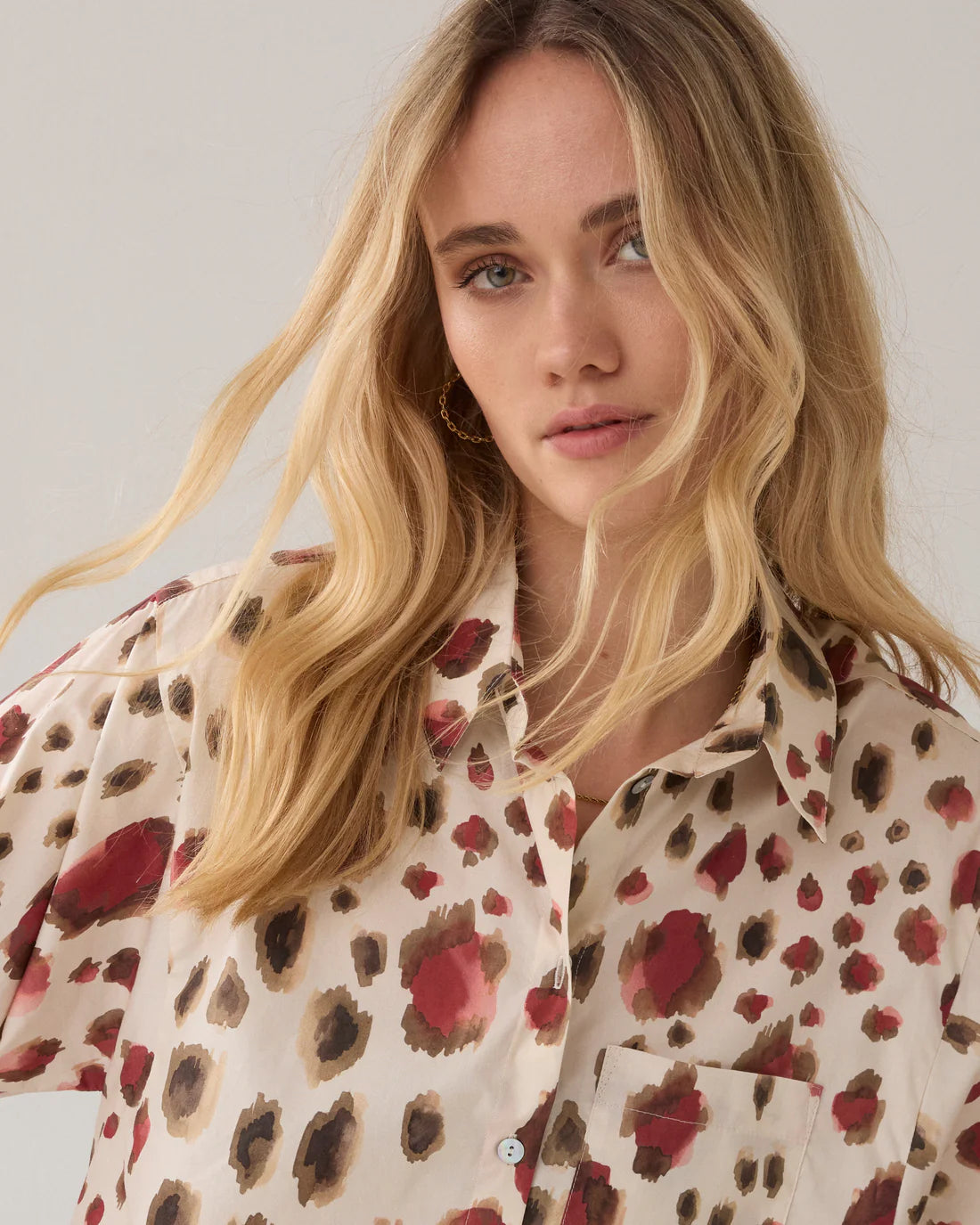 Blouse Animal Print - Multicolour - Bluser - Helt Dilla AS